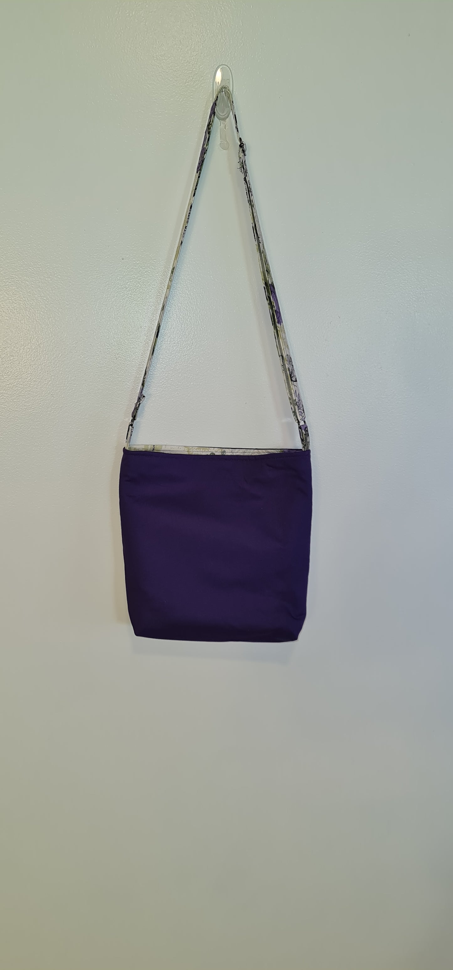 Crossbody Bag-Purple Floral