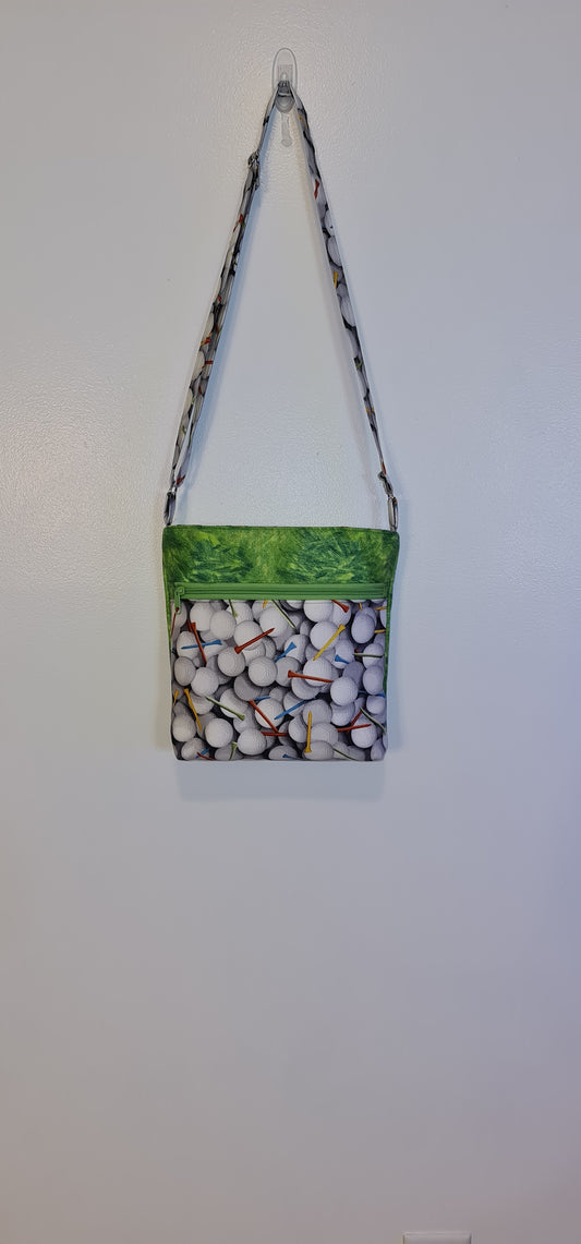 Crossbody-Green Golf Print